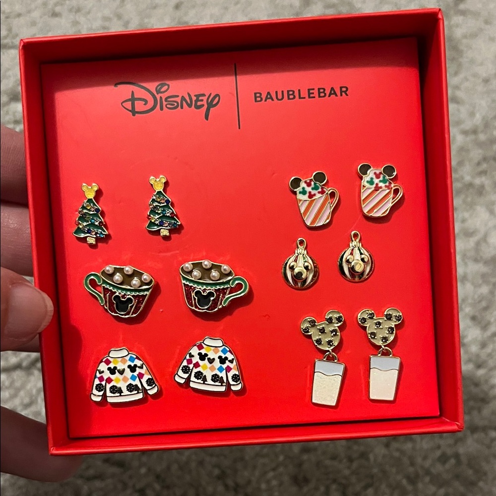BaubleBar Disney Holiday Earrings Set